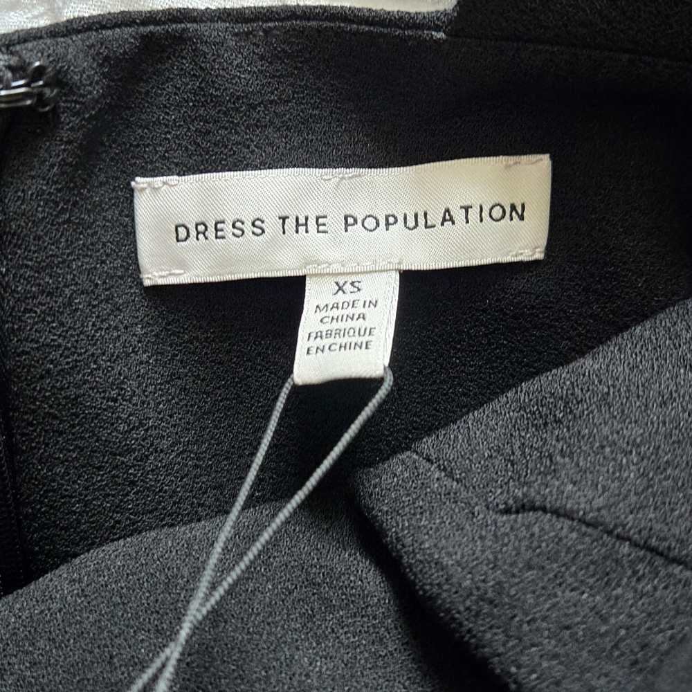 *NWT* "Dress the Population" Nicole Sweetheart Neck Cocktail Dress - Picture 10 of 11